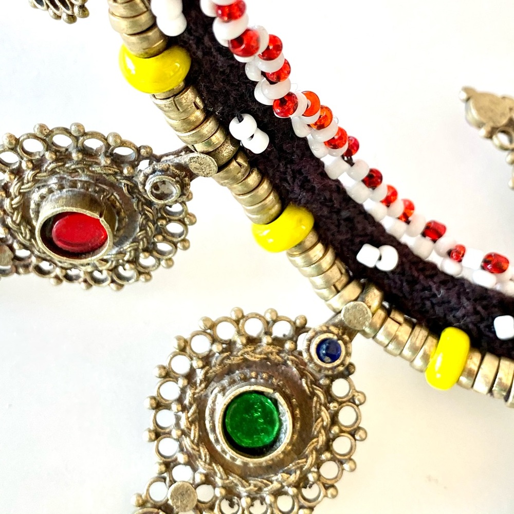 Bib Necklace, Dramatic, Middle Eastern - image 8